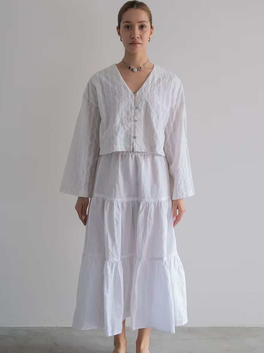 Embroidery Shirt - Natural