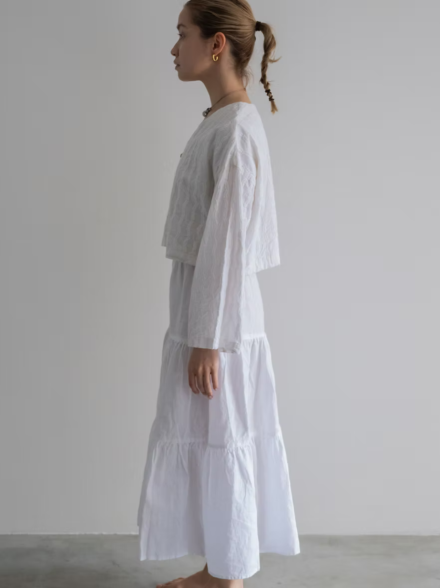 Embroidery Shirt - Natural