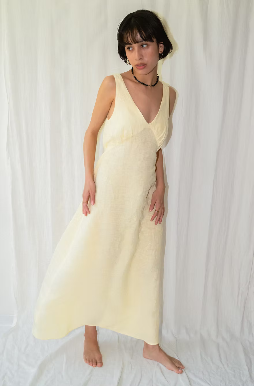 Linen Dress - Sunshine