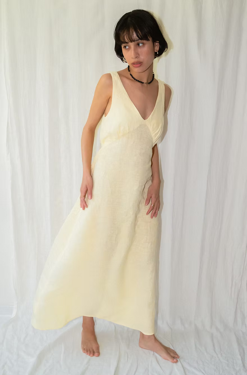Linen Dress - Sunshine
