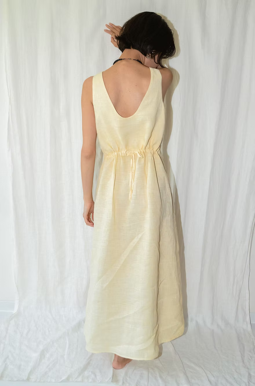 Linen Dress - Sunshine