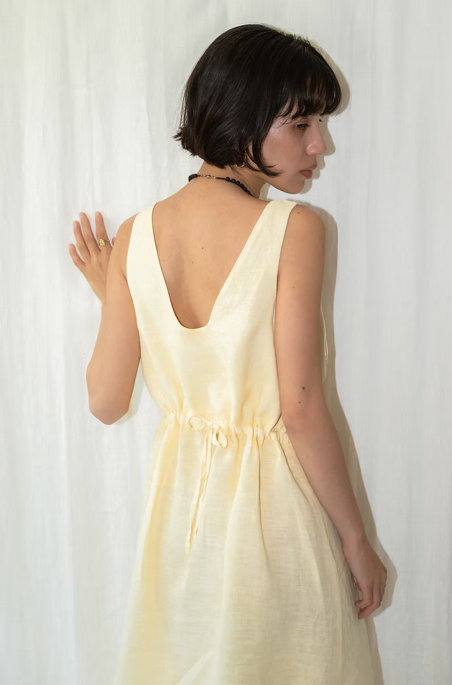 Linen Dress - Sunshine