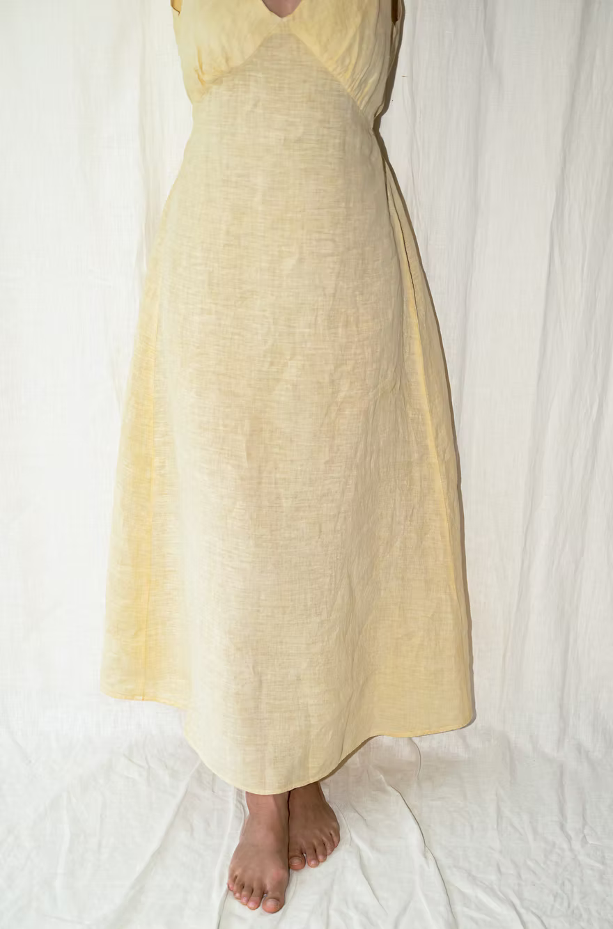 Linen Dress - Sunshine