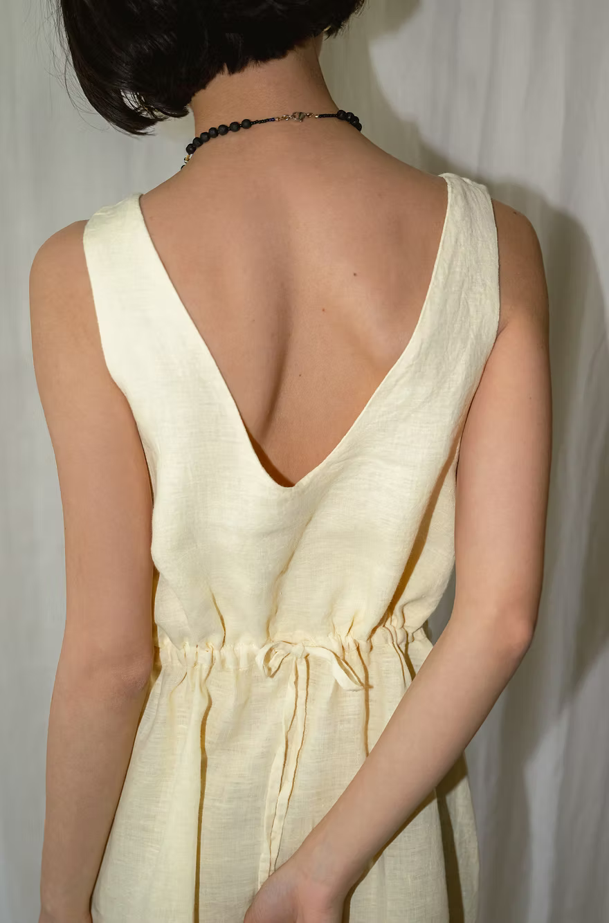 Linen Dress - Sunshine