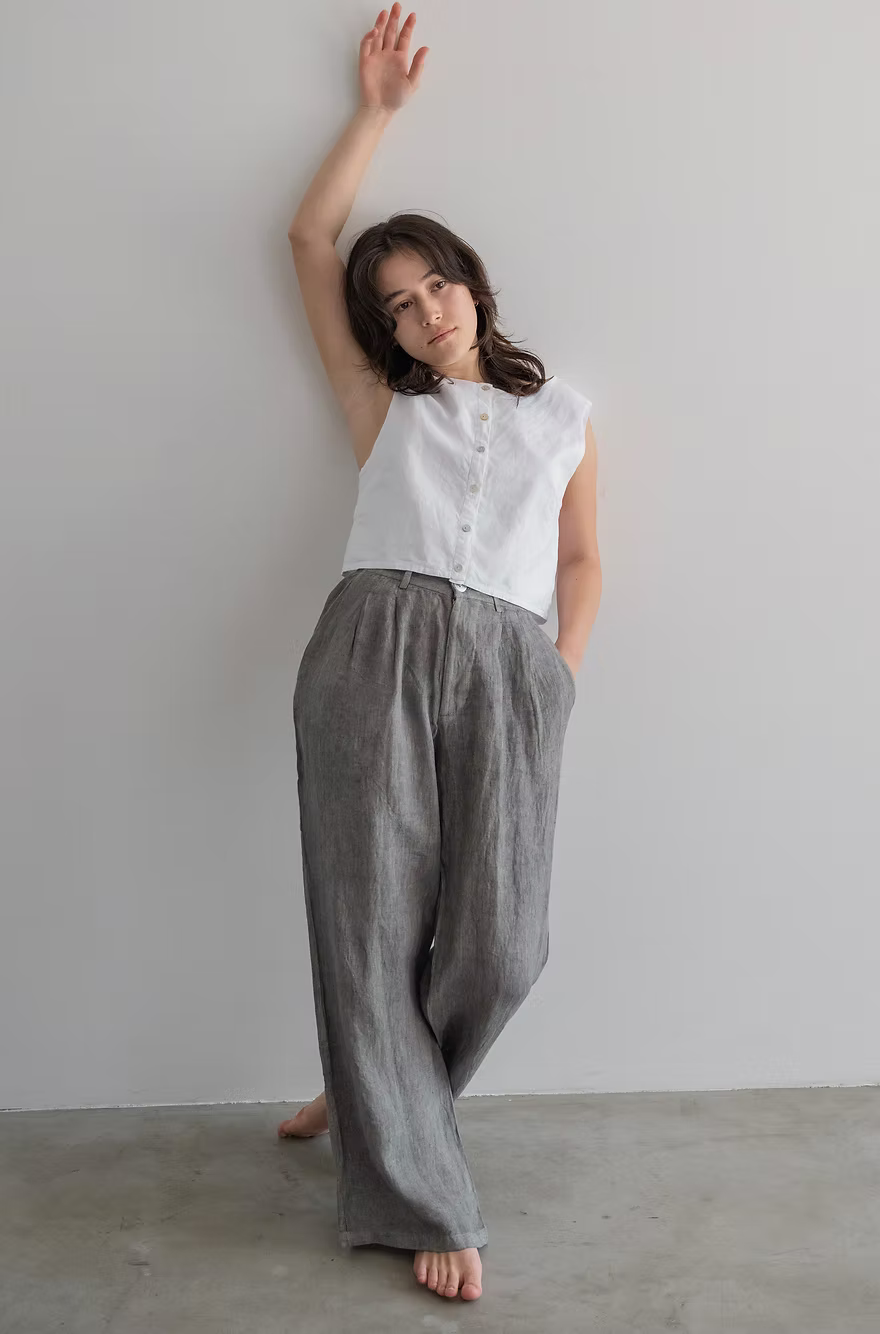 Sleeveless Blouse - Natural