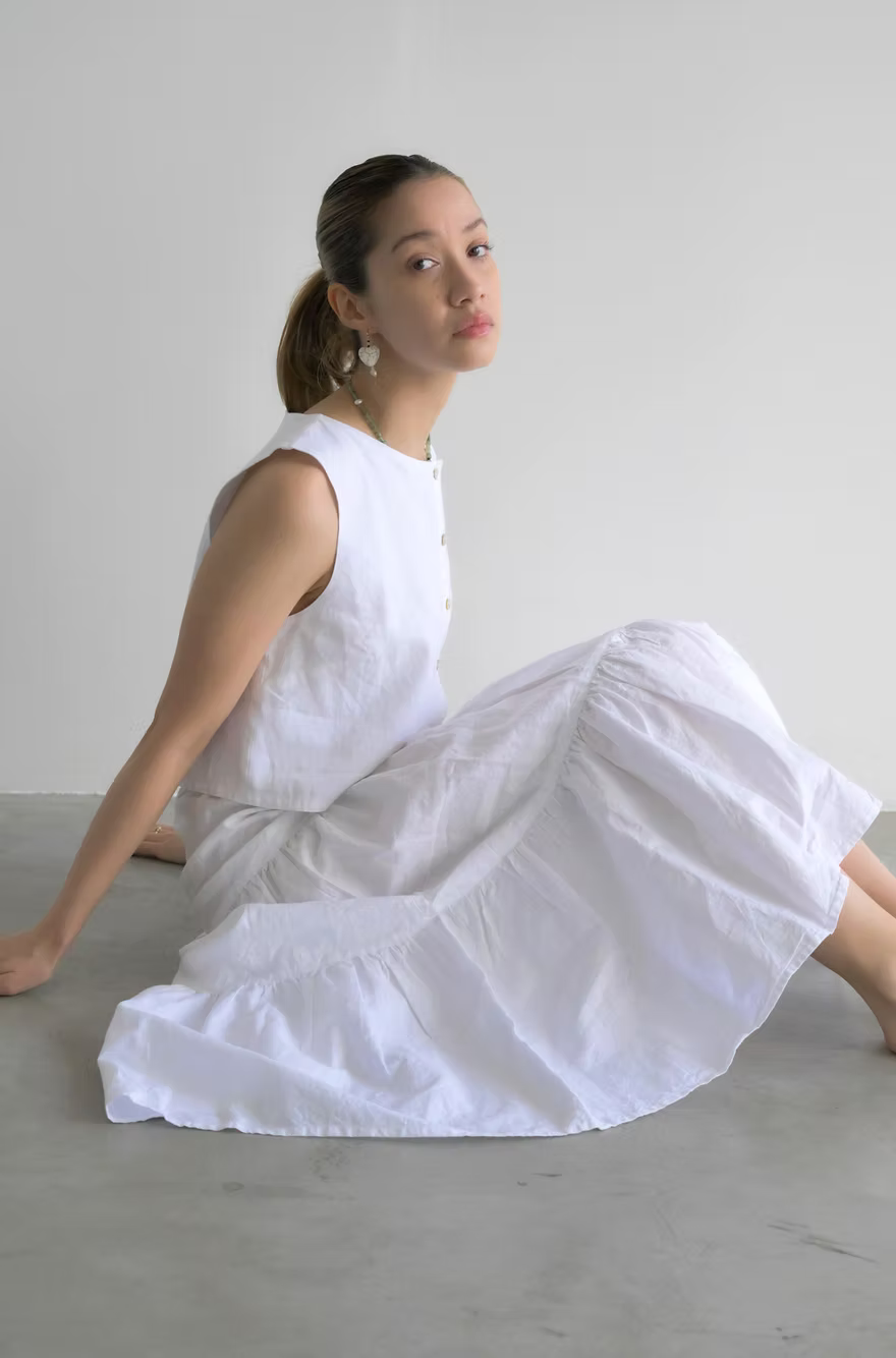 Tiered Skirt - Natural