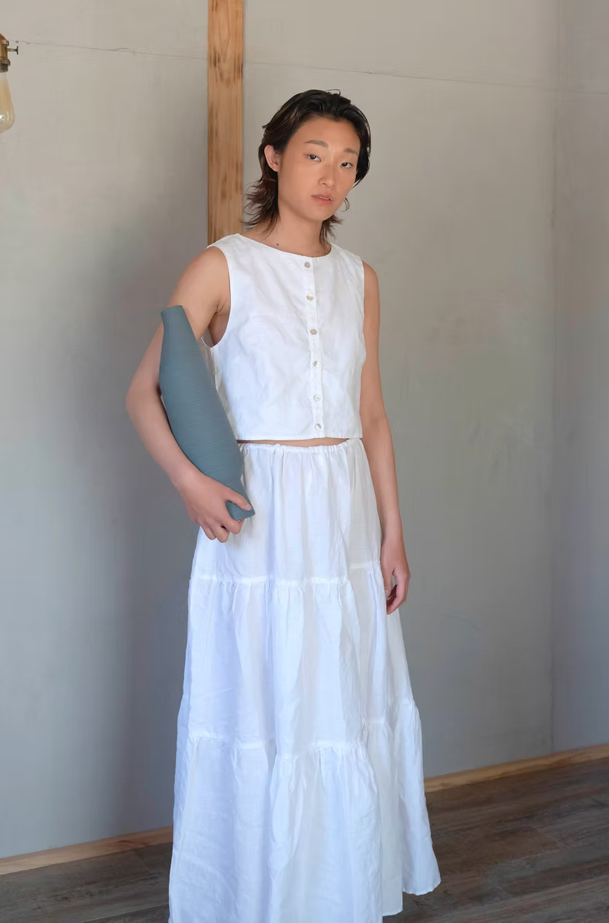 Tiered Skirt - Natural