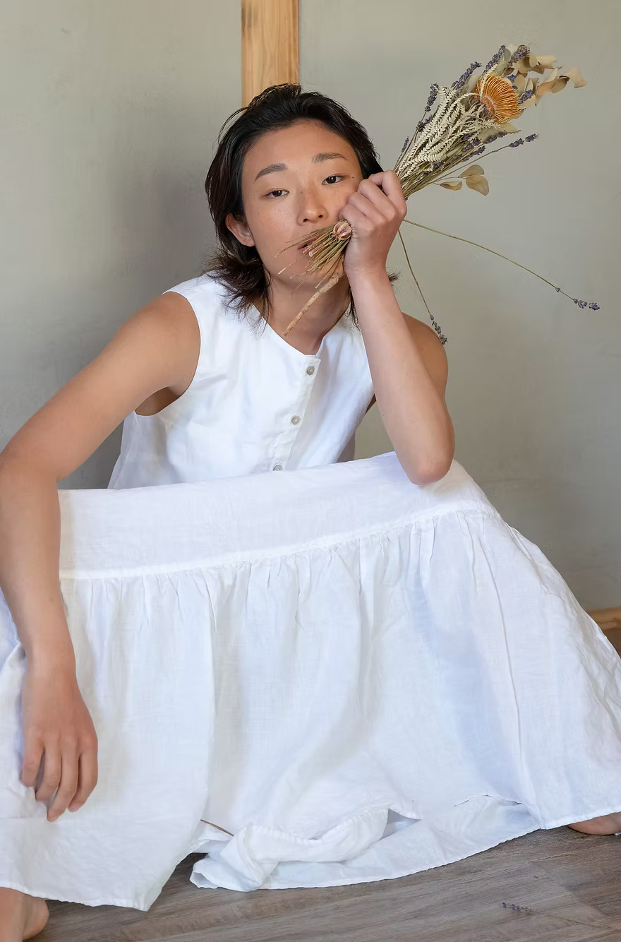 Tiered Skirt - Natural