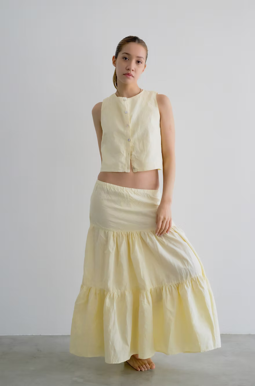 Tiered Skirt - Sunshine