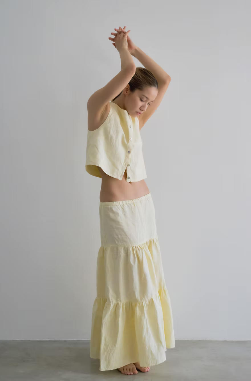 Tiered Skirt - Sunshine